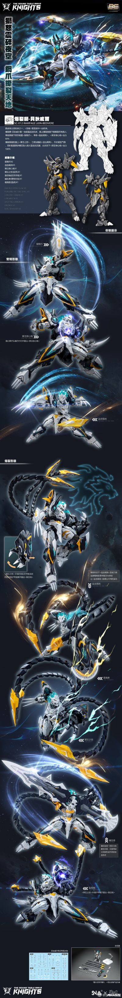 圆桌骑士团系列 爆裂狮-贝狄威尔