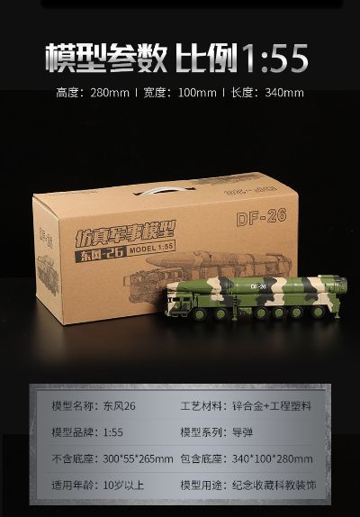 1/55 东风26导弹发射车