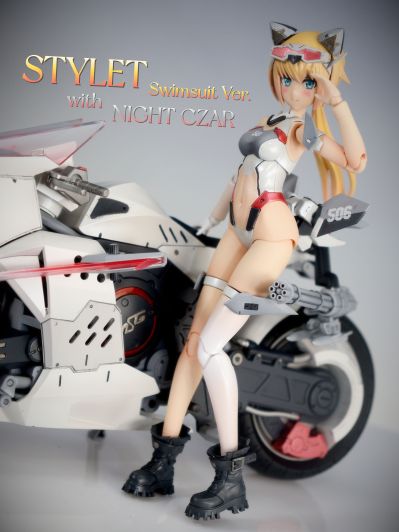 机甲少女 短剑 低可视度泳装