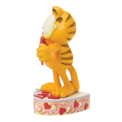 加菲猫和心形花环 收藏摆件