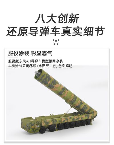 近似1/64 东风-61洲际导弹发射车