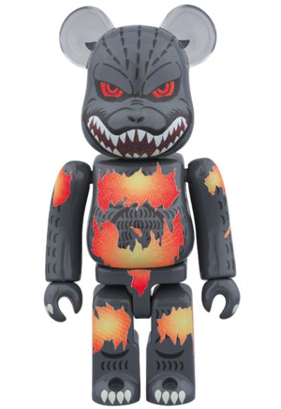 BE@RBRICK 哥斯拉（死亡哥斯拉燃烧版）100%