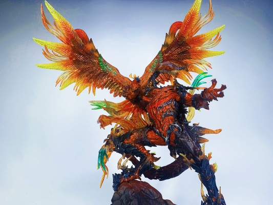 最终幻想16 实体游戏珍藏版 高品质模型 凤凰大战火神