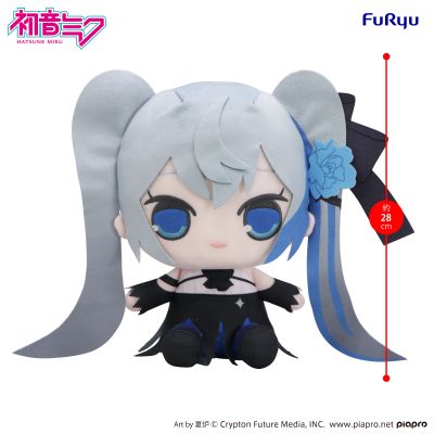初音未来 蓝玫瑰 大号毛绒玩偶