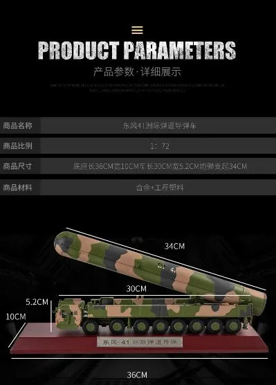 1/72 东风41洲际弹道导弹发射车