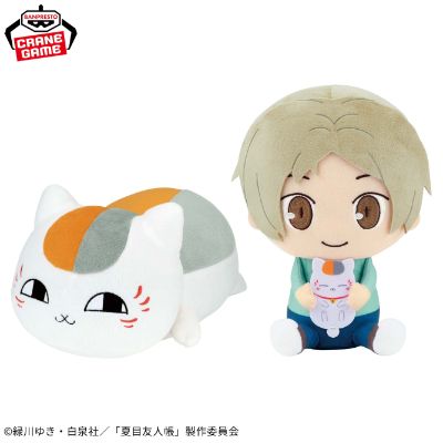 夏目友人帐 猫咪老师和夏目贵志 毛绒玩偶