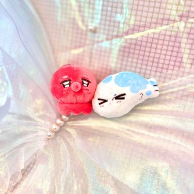 哈里路亚宝贝 吴都章鱼&樱咲冬夏河豚 毛绒挂件套装