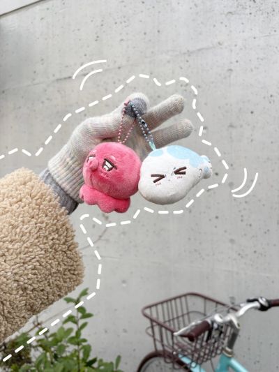 哈里路亚宝贝 吴都章鱼&樱咲冬夏河豚 毛绒挂件套装