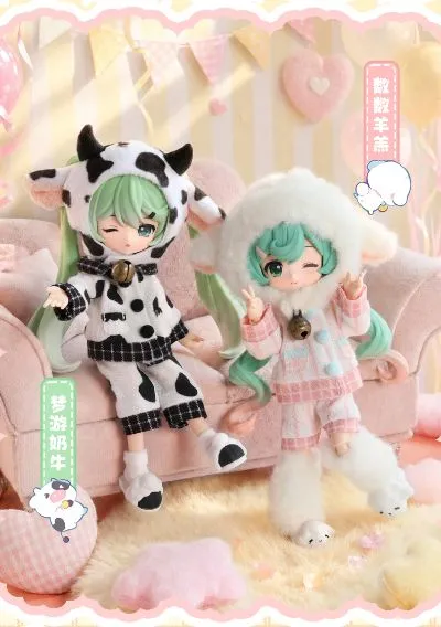 布鲁可积木人 绮遇记1/12-初音未来第2弹-毛绒绒甜梦派对