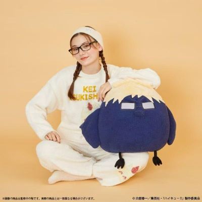排球少年!! Palude联名 月岛萤乌鸦毛绒抱枕