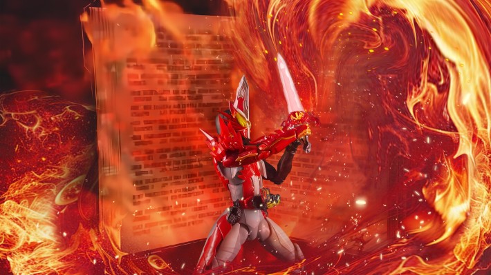 一番赏 S.H.Figuarts  假面骑士 A奖  假面骑士圣刃 勇气之龙 透明红