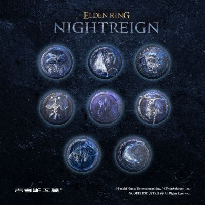 艾尔登法环:黑夜君临 黑夜王遗物 马口铁徽章盲袋