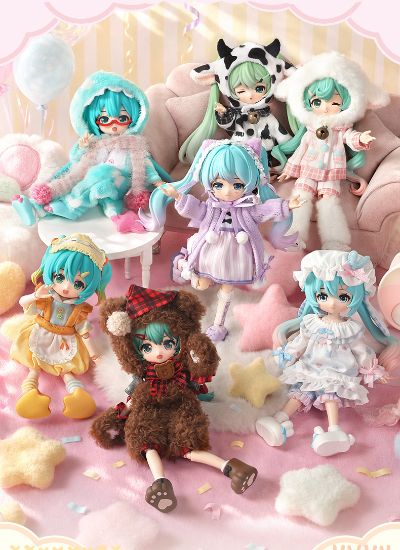 布鲁可积木人 绮遇记1/12-初音未来第2弹-毛绒绒甜梦派对