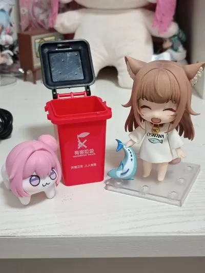 粘土人#2831 我家的猫是可爱女孩 黄豆粉