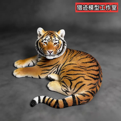 小老虎仿真动物模型摆件