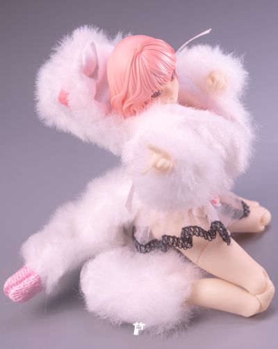 白绒猫女 衣服 机娘服装 配件 娃衣