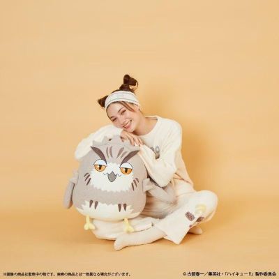 排球少年!! Palude联名 木兔光太郎猫头鹰毛绒抱枕
