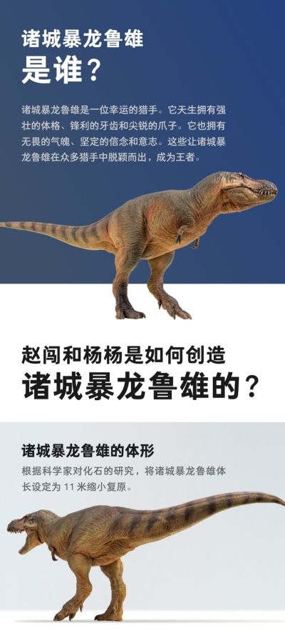PNSO恐龙大王 成长陪伴模型58 诸城暴龙鲁雄