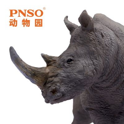 PNSO动物园成长陪伴模型08 白犀牛尼卡