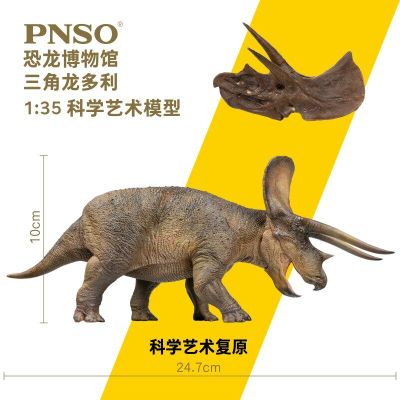 PNSO恐龙博物馆1：35科学艺术模型 新版三角龙多利附三角龙头骨