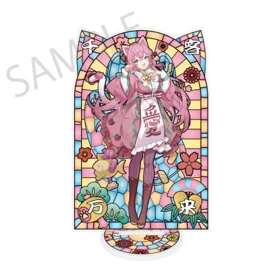初音未来×招财猫 ×盛夏熊谷 彩窗风亚克力立牌