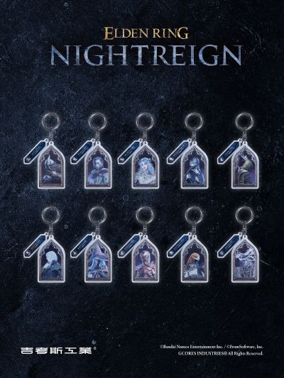 艾尔登法环:黑夜君临「渡夜的战士」光栅挂坠盲盒