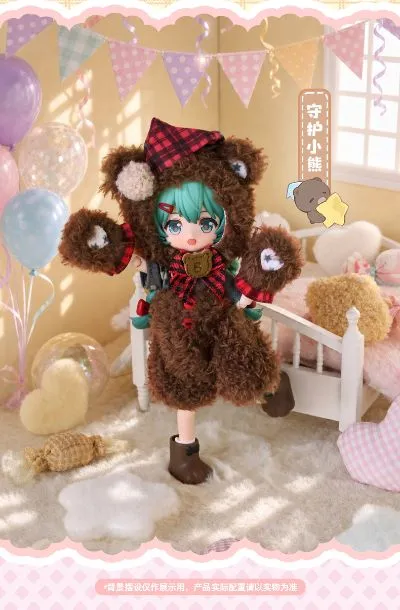 布鲁可积木人 绮遇记1/12-初音未来第2弹-毛绒绒甜梦派对