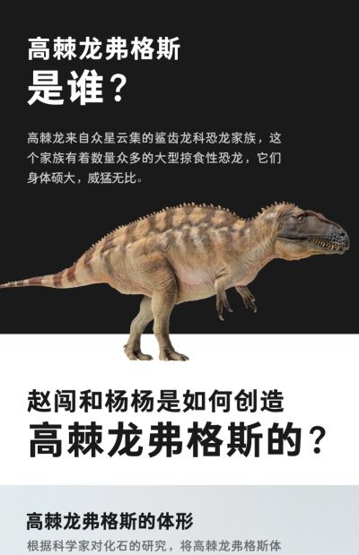 PNSO恐龙大王 成长陪伴模型61 高棘龙弗格斯
