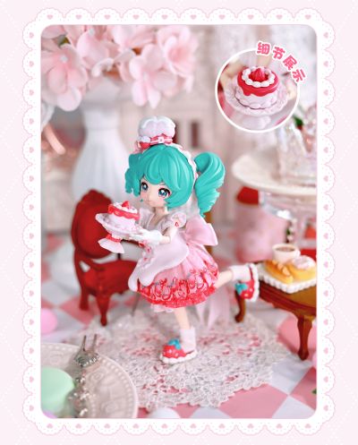 布鲁可积木人 绮遇记限量吊卡-初音未来草莓蛋糕