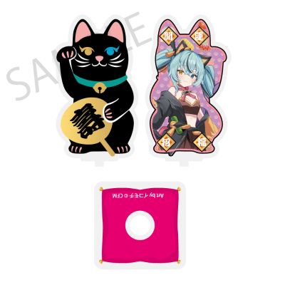 初音未来×招财猫 ×盛夏熊谷 亚克力立牌