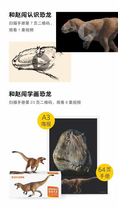 PNSO恐龙大王成长陪伴模型52 羽王龙银器