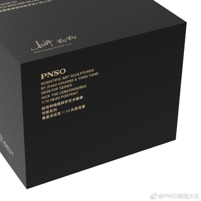 PNSO赵闯和杨杨科学艺术雕像书房系列：角鼻龙尼克1:10头部肖像