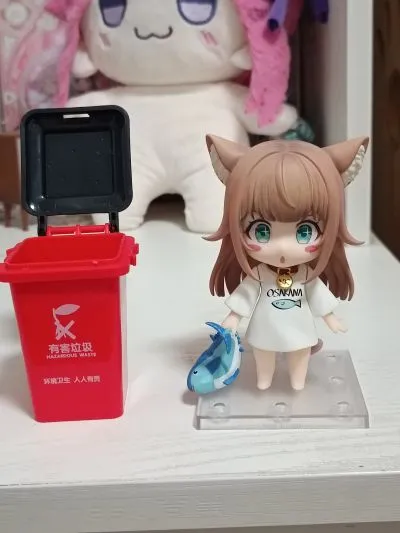 粘土人#2831 我家的猫是可爱女孩 黄豆粉