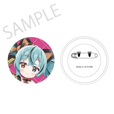 初音未来×招财猫×盛夏熊谷 毛绒徽章