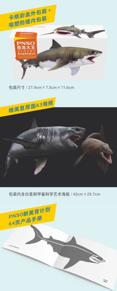PNSO恐龙大王成长陪伴系列54 白垩刺甲鲨艾丹