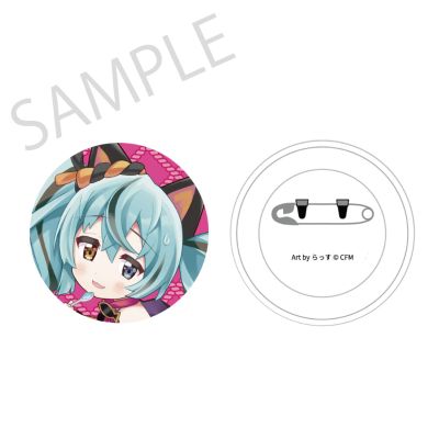 初音未来×招财猫×盛夏熊谷 毛绒徽章