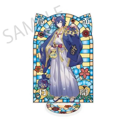 初音未来×招财猫 ×盛夏熊谷 彩窗风亚克力立牌