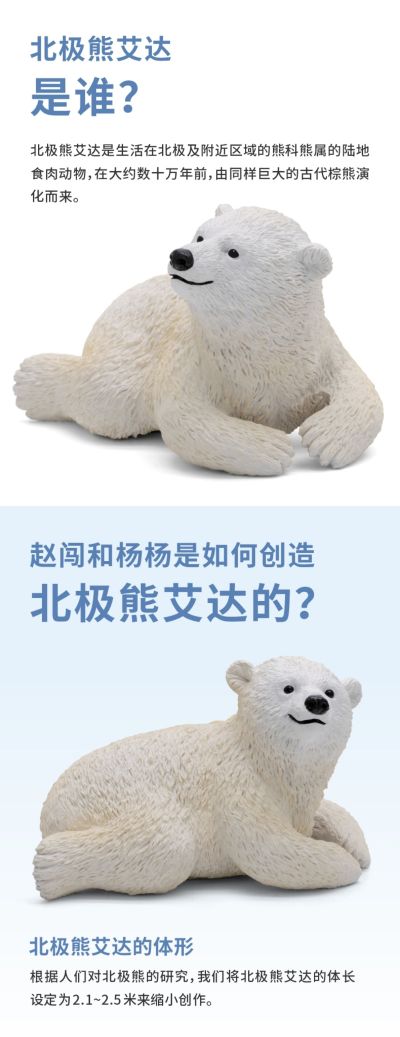 PNSO动物园成长陪伴模型06 北极熊艾达