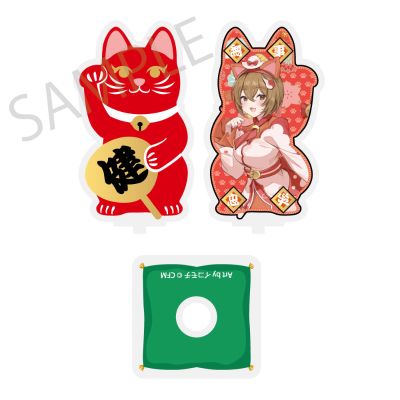 初音未来×招财猫 ×盛夏熊谷 亚克力立牌