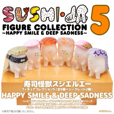 寿司怪兽 SUSHI-LA 模型收藏5 开心微笑 & 深深悲伤