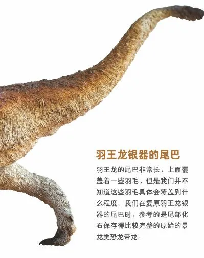 PNSO恐龙大王成长陪伴模型52 羽王龙银器