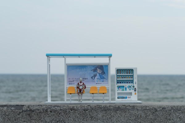 公交站台 微缩场景摆件