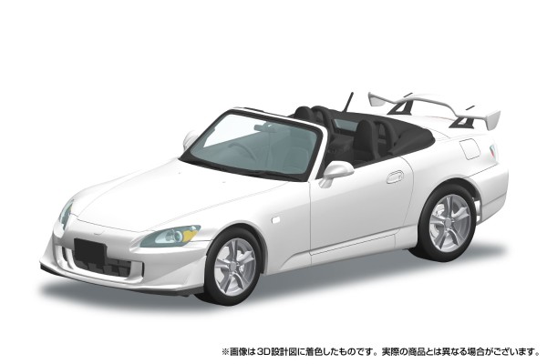 乐Pla 快拼汽车模型 No.10-GW 本田 AP2 S2000 TYPE S 2007年款 大奖赛白