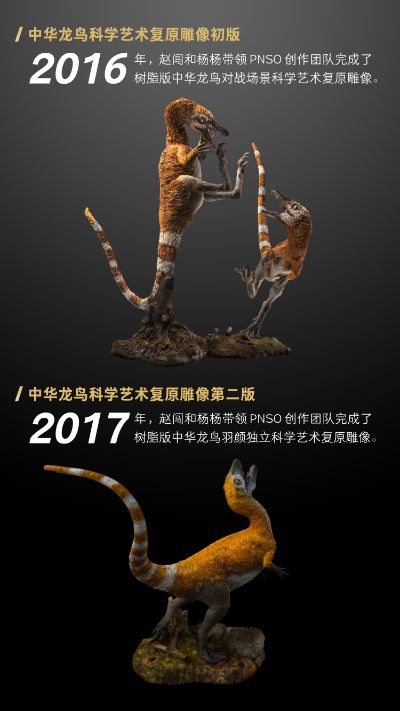 赵闯和杨杨科学艺术雕像美术馆系列 1:3中华龙鸟羽颜铜雕限量版