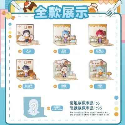 非人哉烘培小屋系列盲盒 微缩场景手办