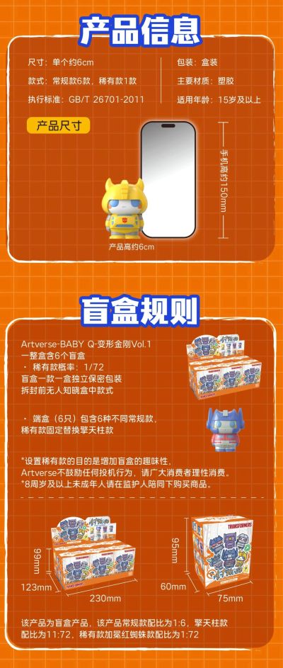 Artverse BABY Q 变形金刚vol.1