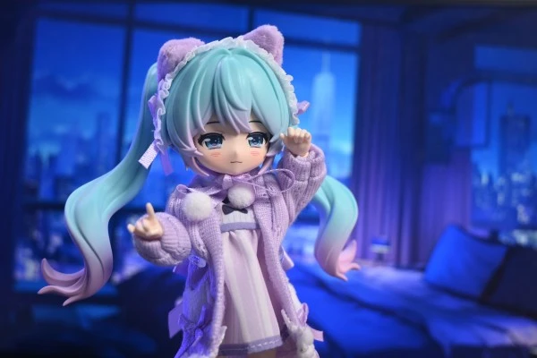 布鲁可积木人 绮遇记1/12-初音未来第2弹-毛绒绒甜梦派对