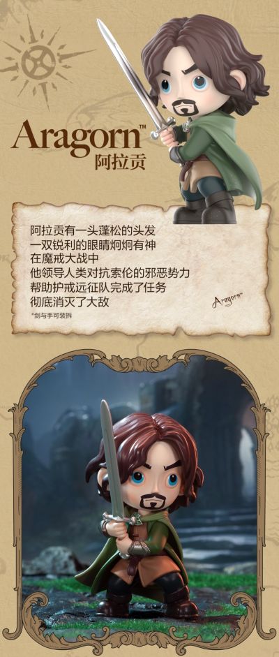 指环王经典系列 手办盲盒