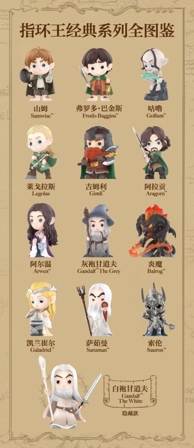 指环王经典系列 手办盲盒