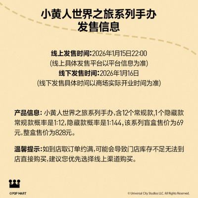 小黄人世界之旅系列 手办盲盒